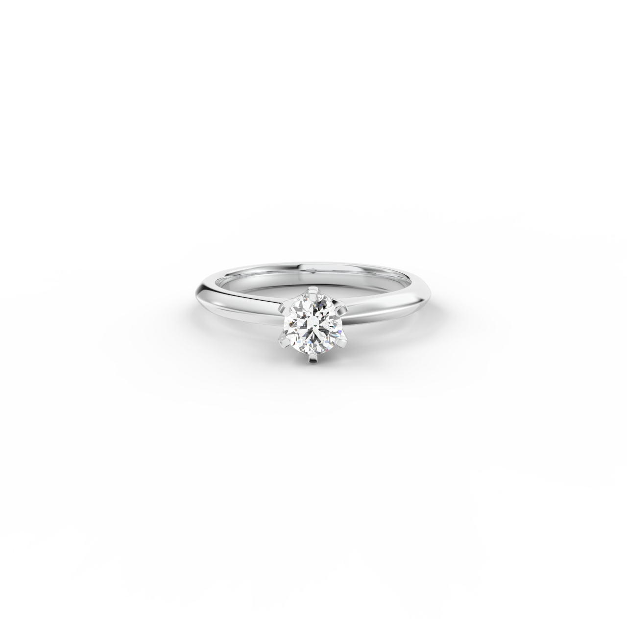 Prsten Caroline Klasik - bílé zlato, diamant 0,30 ct