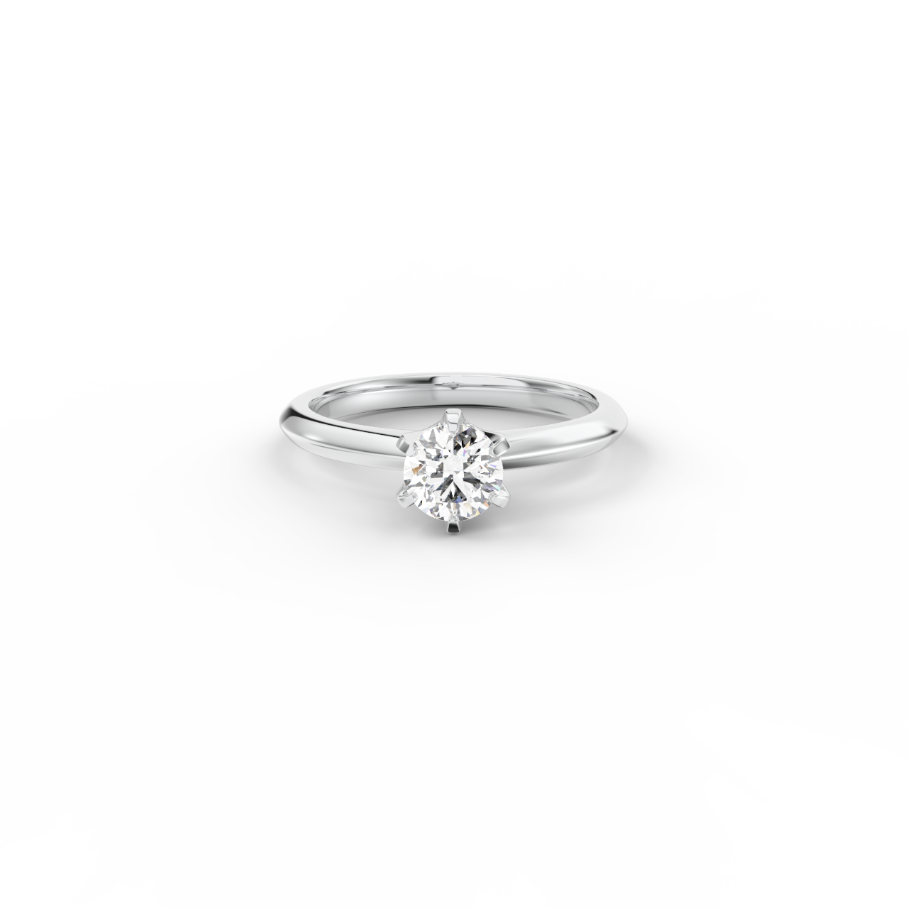 Prsten Caroline Klasik - bílé zlato, diamant 0,50 ct