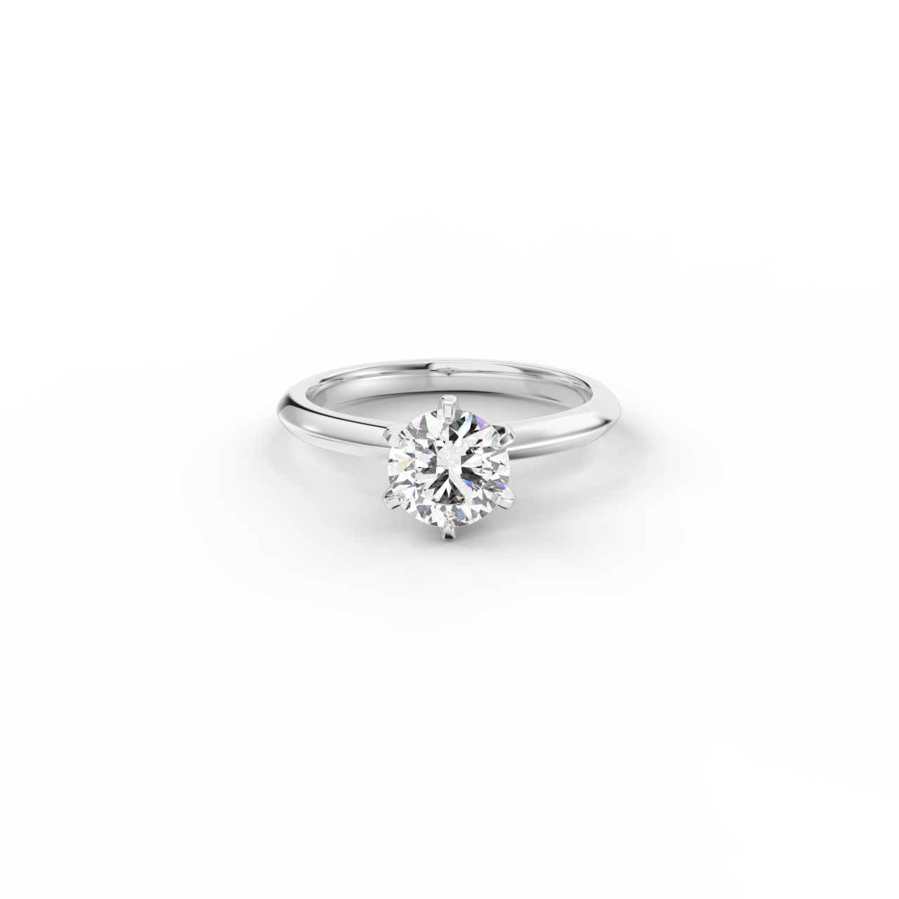 Prsten Caroline Klasik - bílé zlato, diamant 1,00 ct