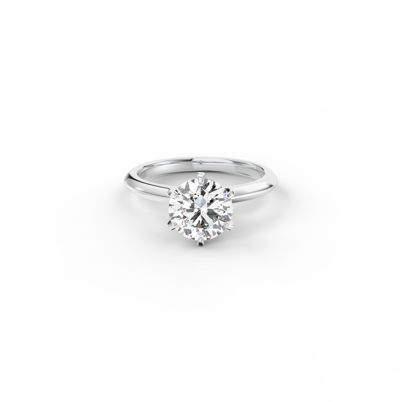 Prsten Caroline Klasik - bílé zlato, diamant 1,50 ct