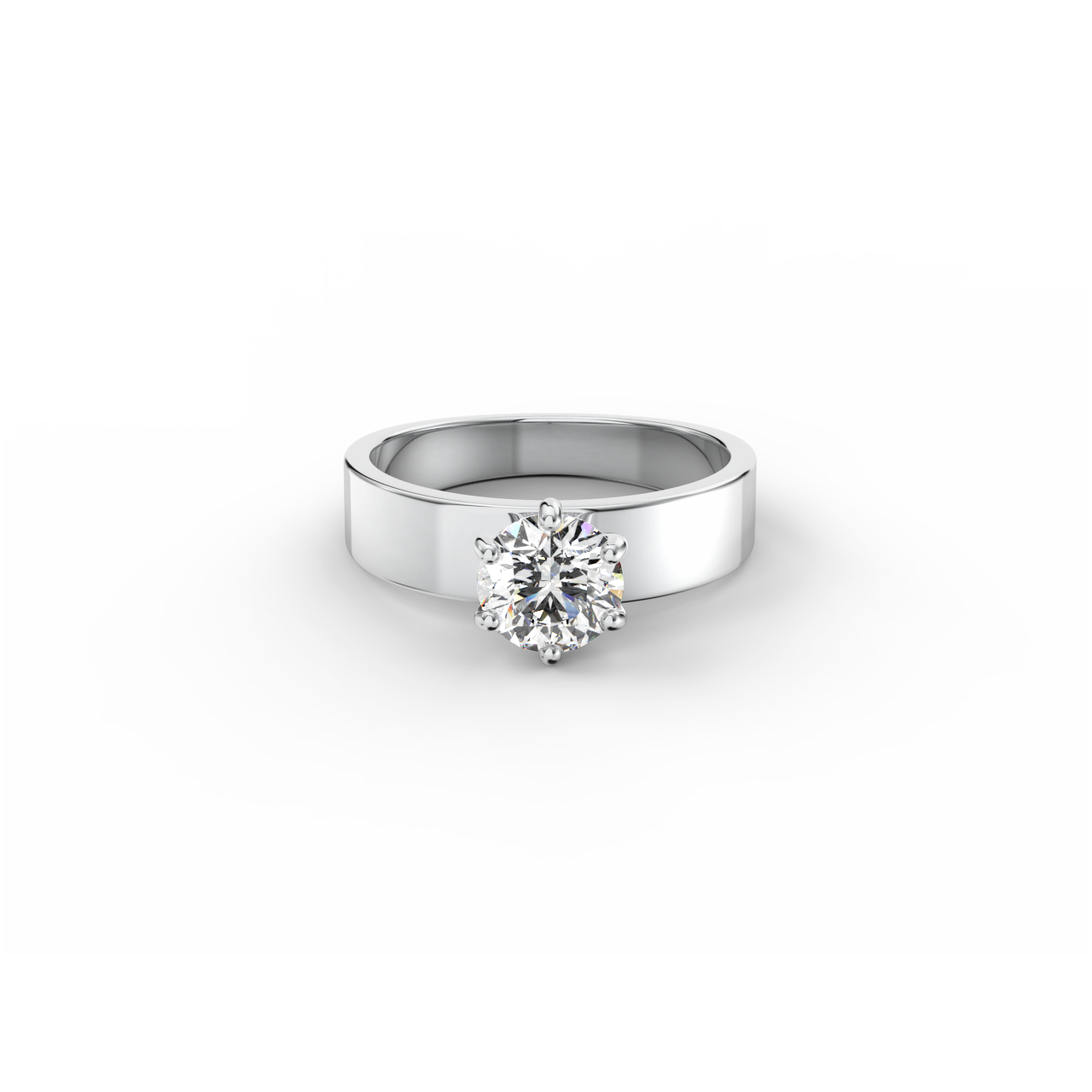 Prsten Presley Modern - bílé zlato