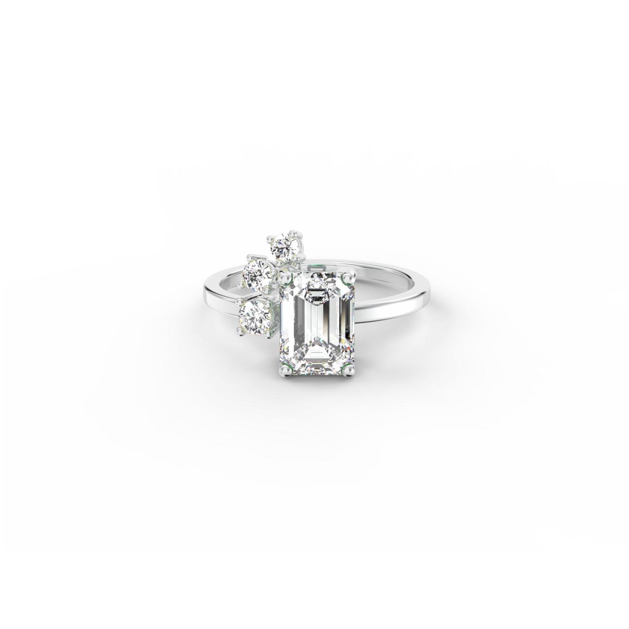 Prsten Esme Modern - bílé zlato