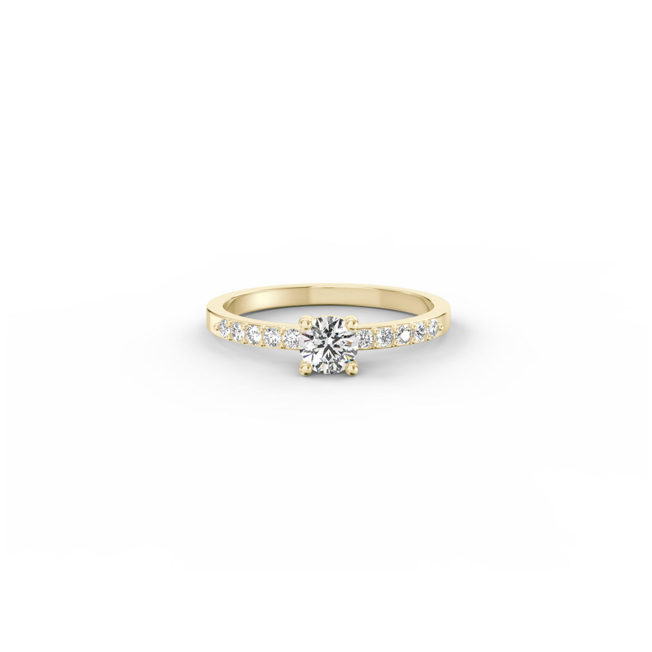 Prsten Amelie Romantik - žluté zlato