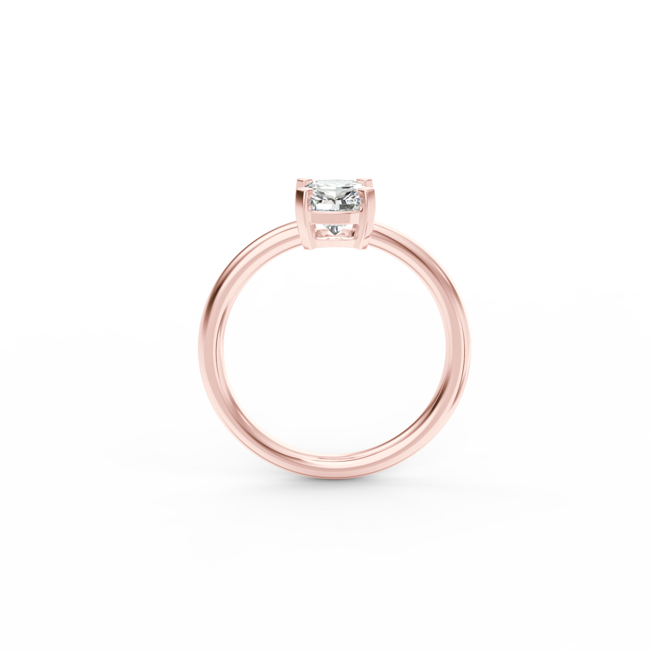 Prsten Cushion Klasik - růžové zlato - Obrázek 2