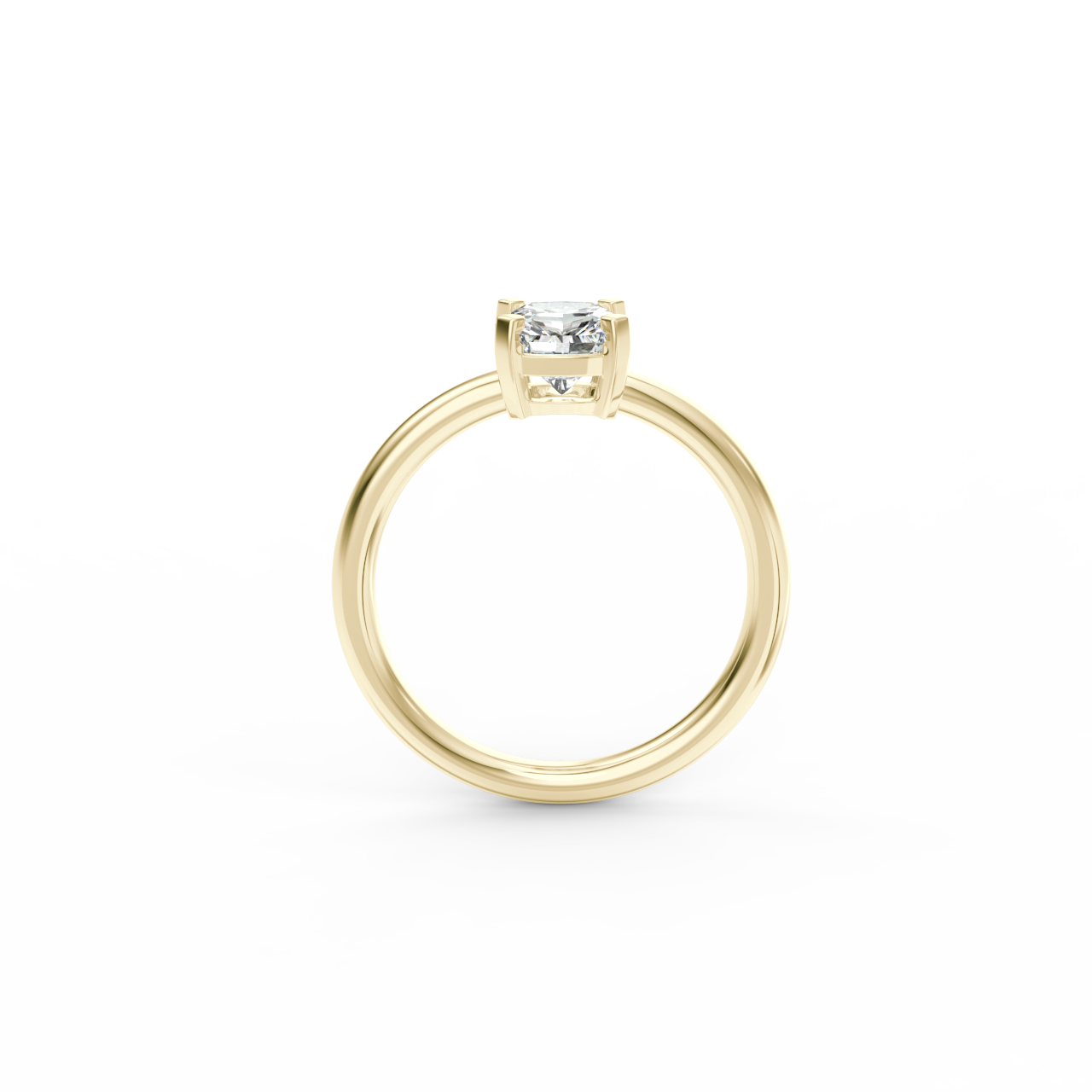 Prsten Cushion Klasik - žluté zlato - Obrázek 2