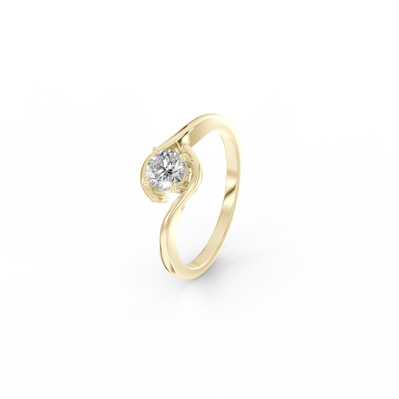 Prsten Celeste Modern - žluté zlato - Obrázek 2