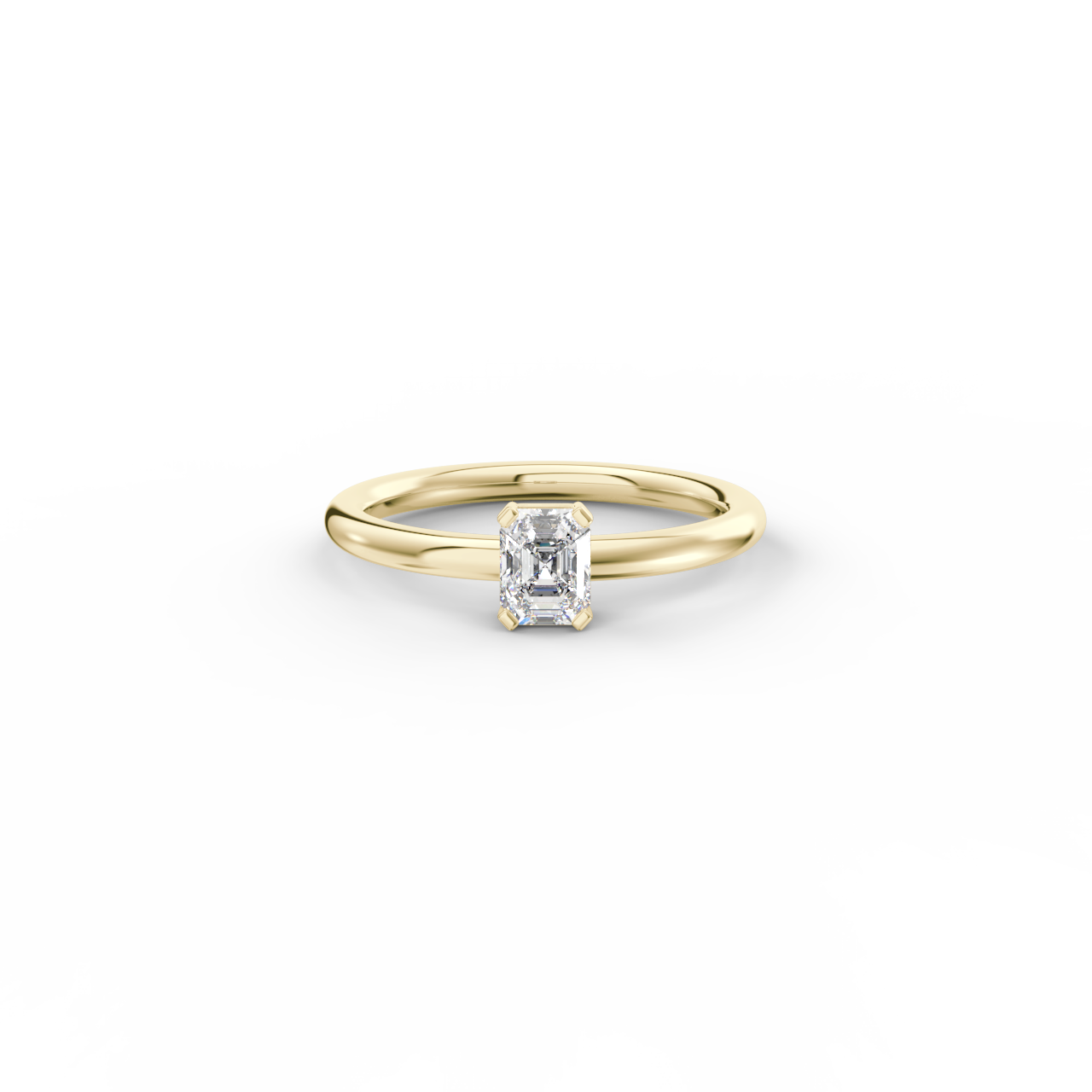 Prsten Emerald Modern - žluté zlato