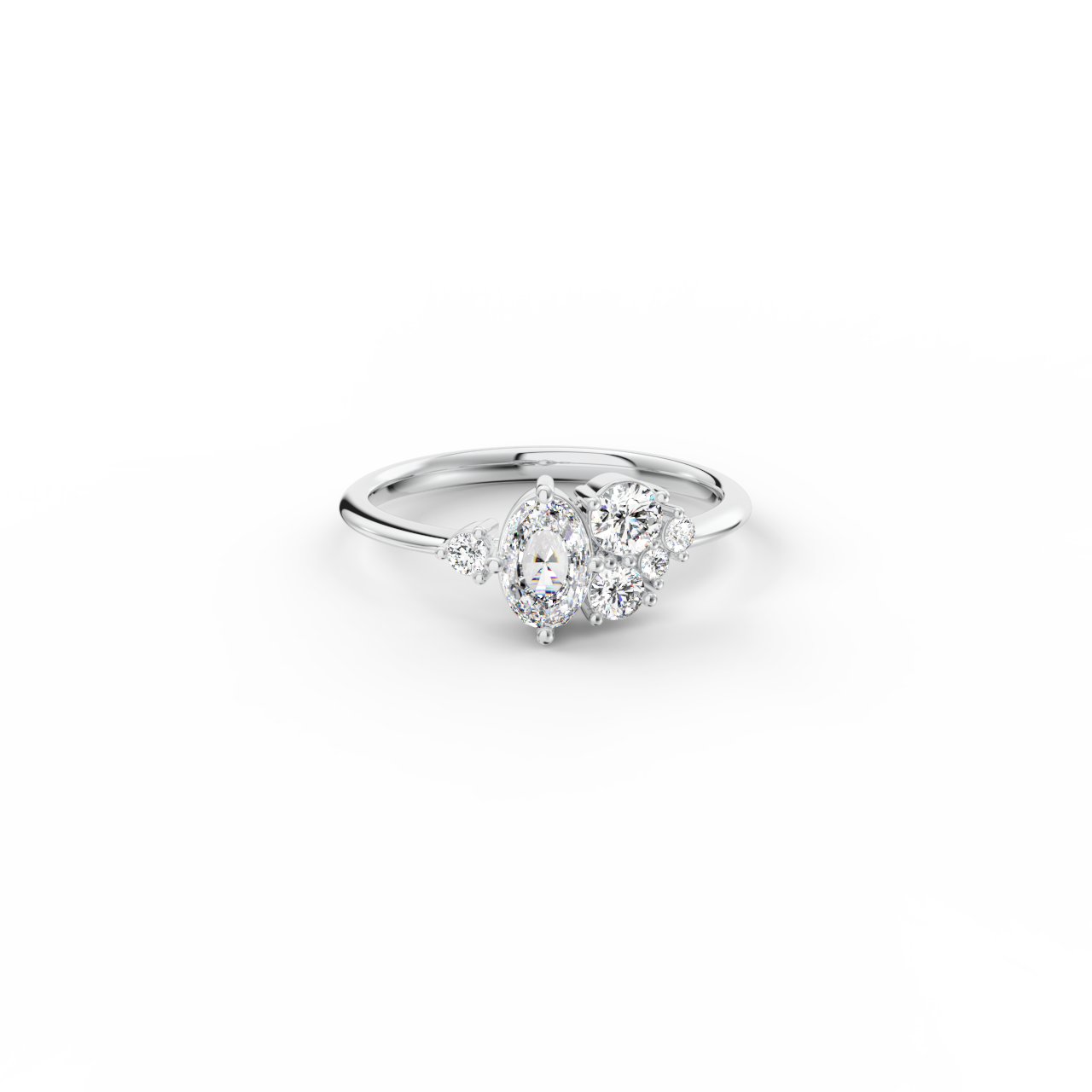 Prsten Paloma Romantik - bílé zlato