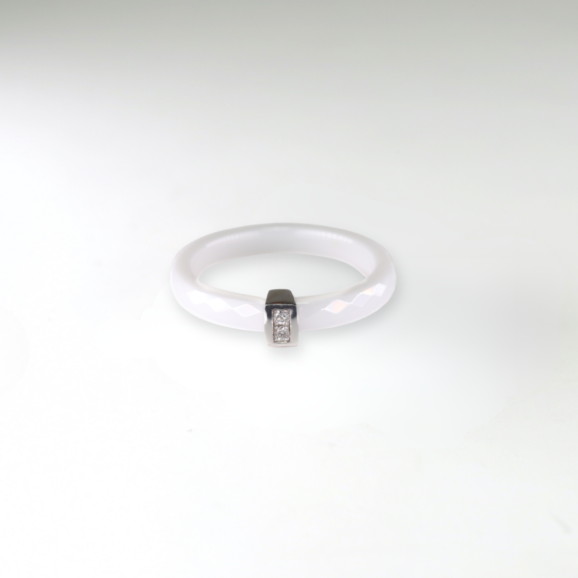 Kimi bílá keramika - bílé zlato, diamanty