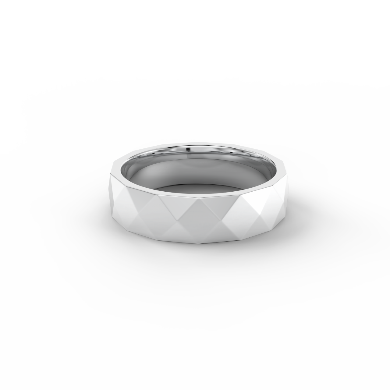 Pánský snubní prsten 180 - bílé zlato