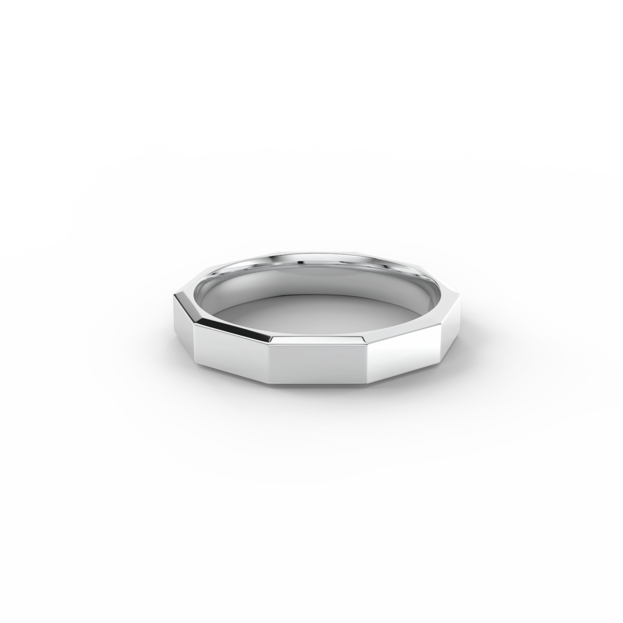 Pánský snubní prsten 210 - bílé zlato