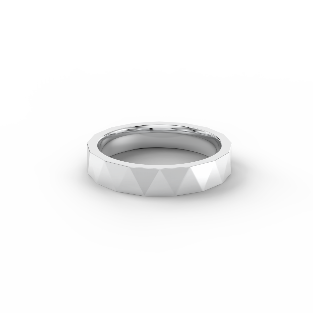 Pánský snubní prsten 220 - bílé zlato